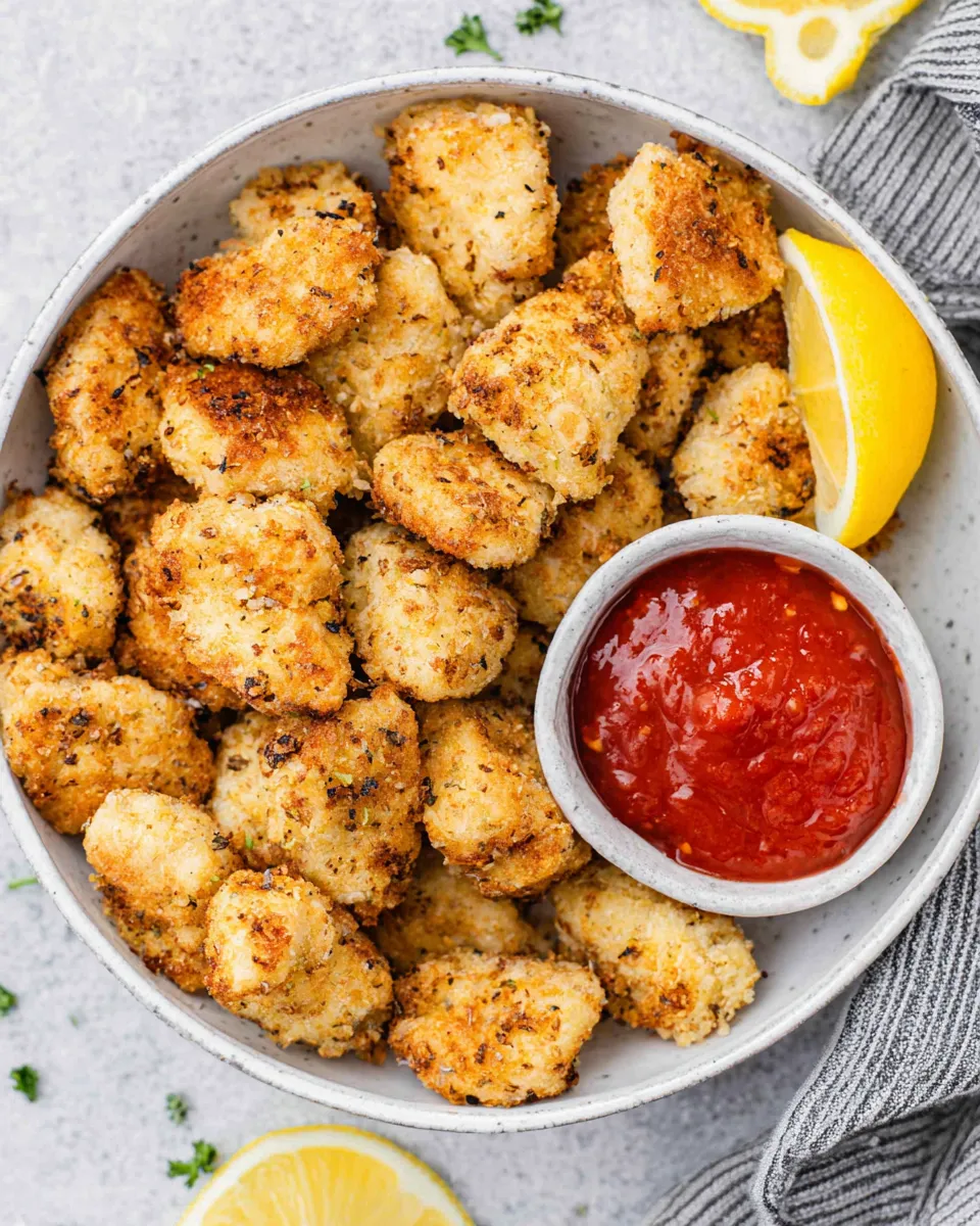 Easy Air Fryer Chicken Nuggets plate image