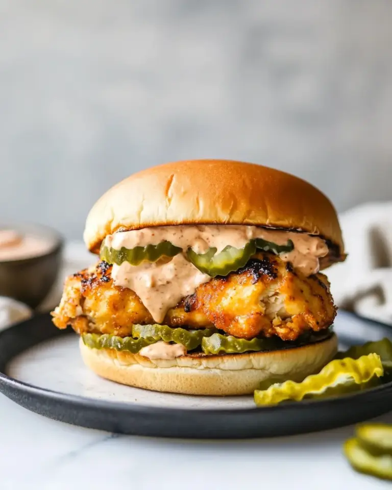 Homemade Air Fryer Chicken Sandwich with Sriracha Mayo photo