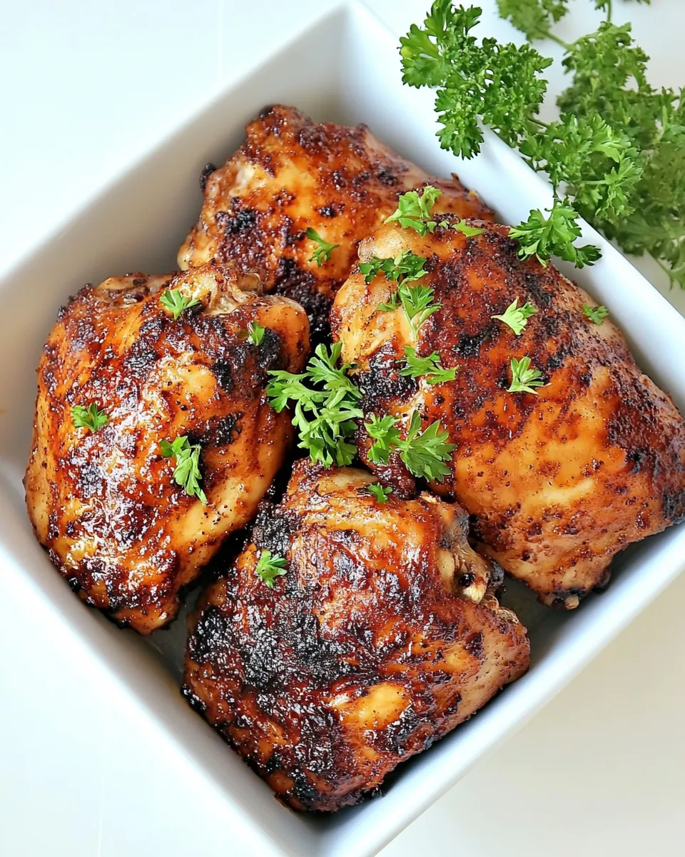 Easy Air Fryer Chicken Thighs recipe photo