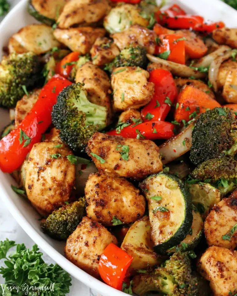 Homemade Air Fryer Chicken and Veggies photo