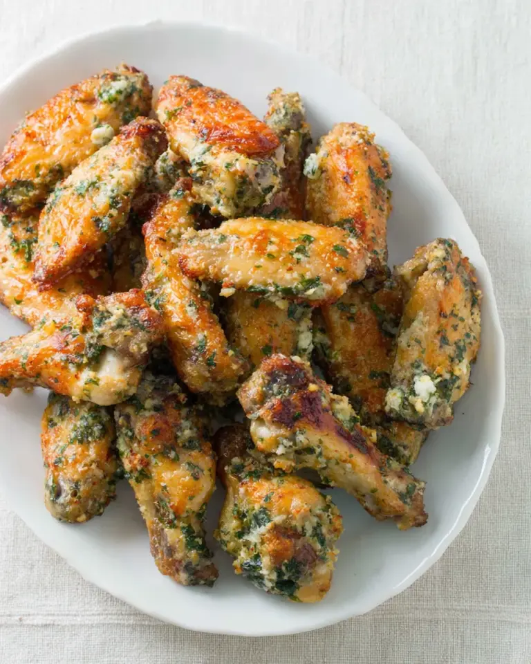 Homemade Air Fryer Garlic Parmesan Chicken Wings recipe photo