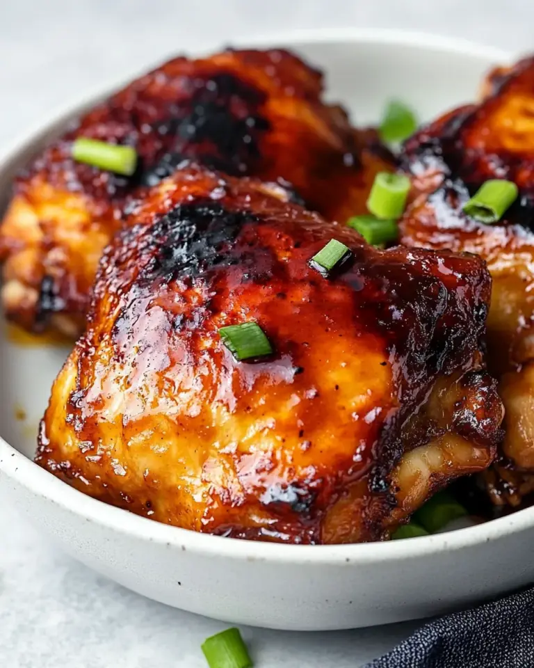 homemade Air Fryer Honey Mustard Chicken Thighs photo