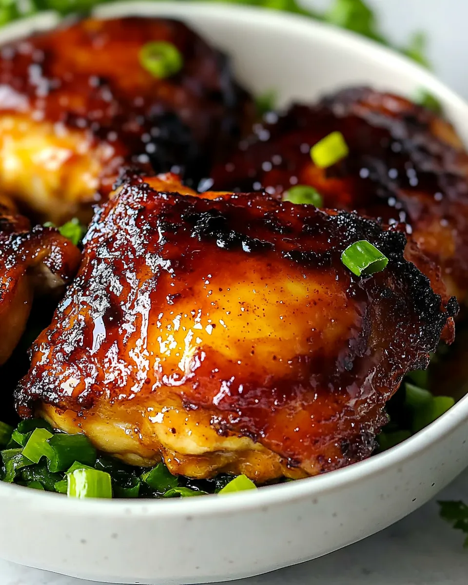 classic Air Fryer Honey Mustard Chicken Thighs image