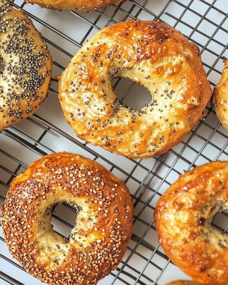 Homemade Air Fryer Protein Bagels photo
