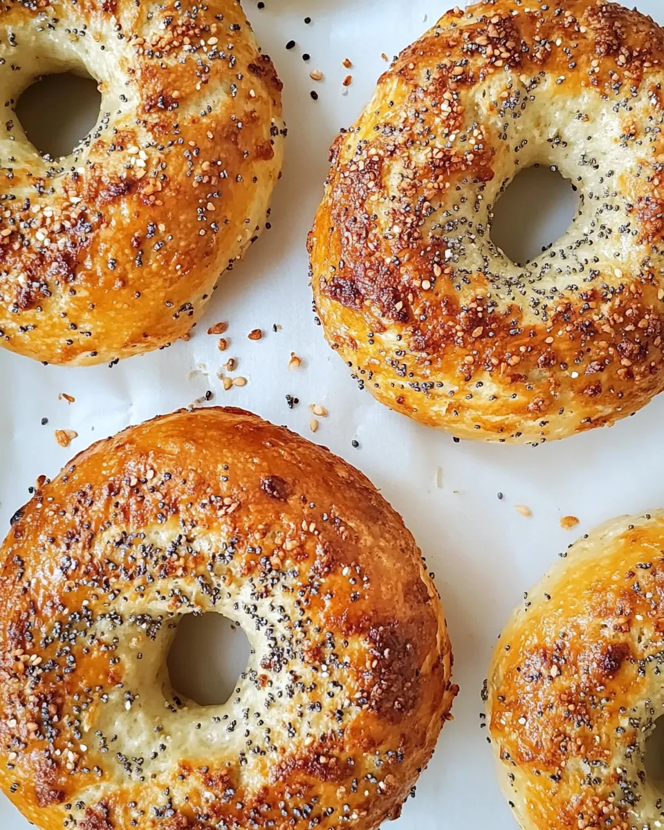 Easy Air Fryer Protein Bagels recipe photo