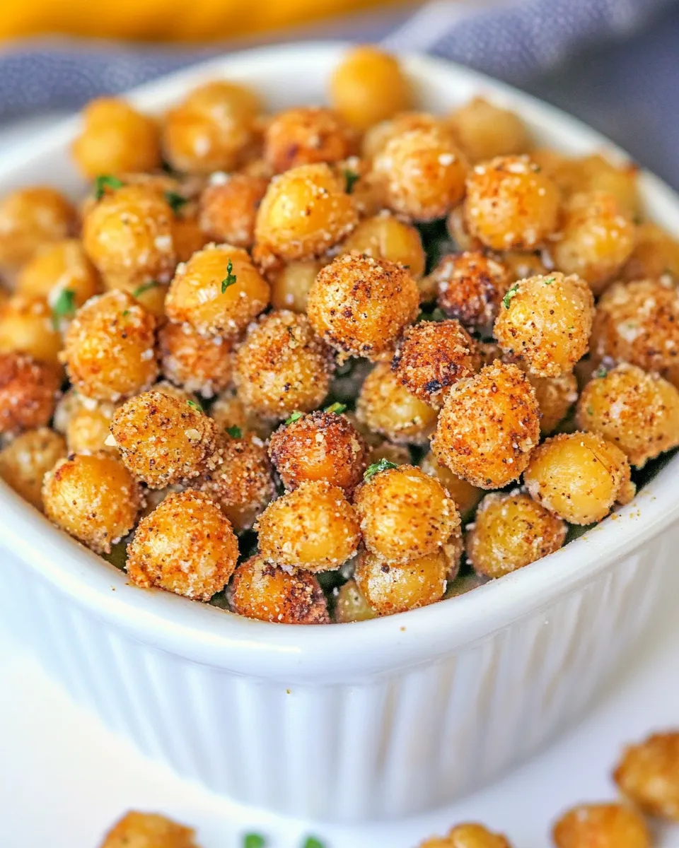 Delicious Air Fryer Ranch Chickpeas shot