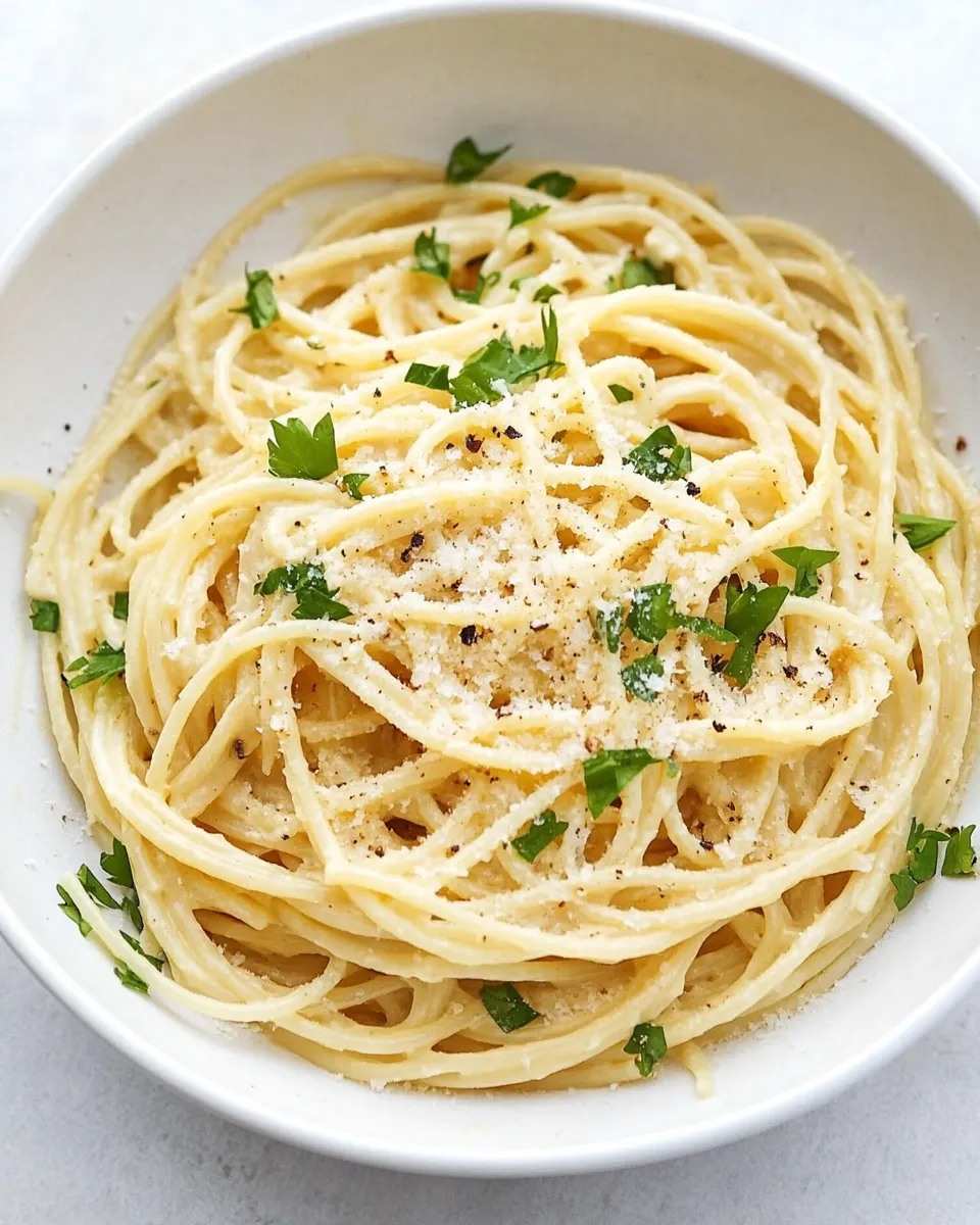 Easy Alfredo Spaghetti recipe photo
