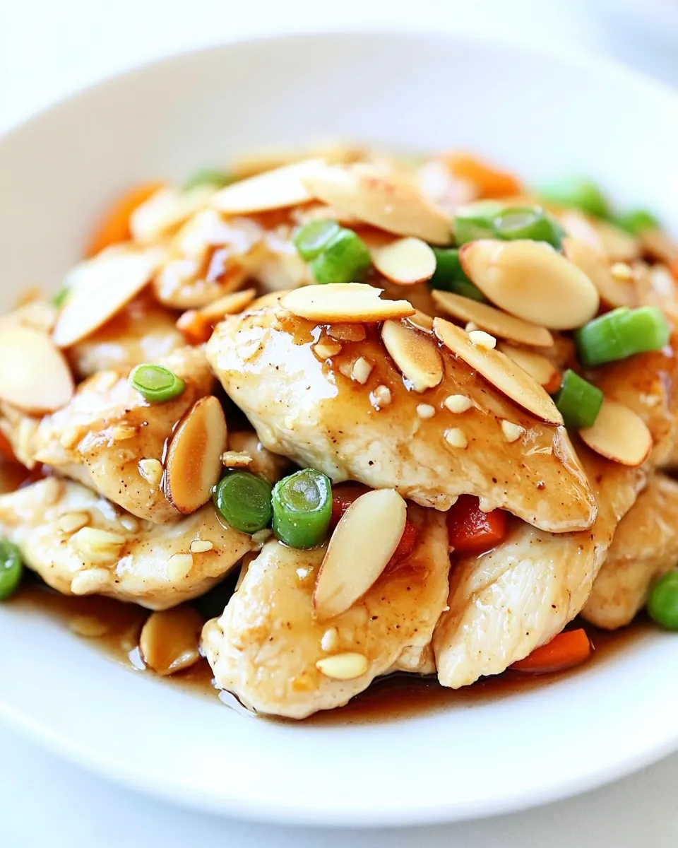 Easy Almond Chicken plate image