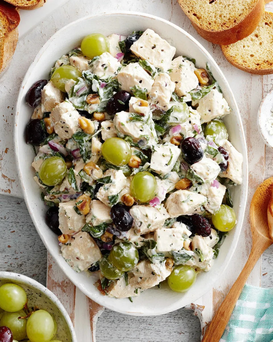Classic Amazing Chicken Salad Recipe (with Grapes) image