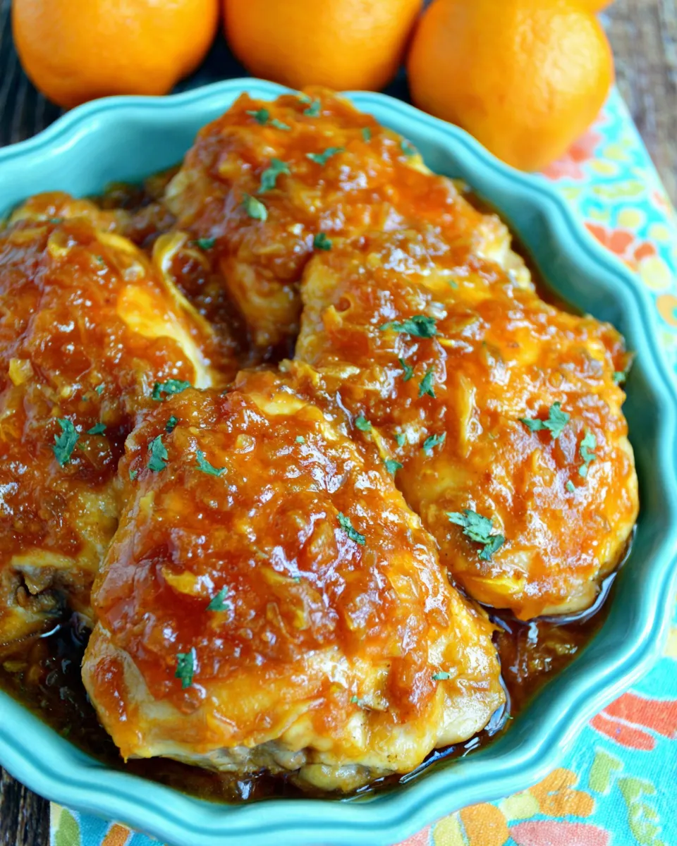 Easy Apricot-Orange Slow Cooker Chicken recipe photo