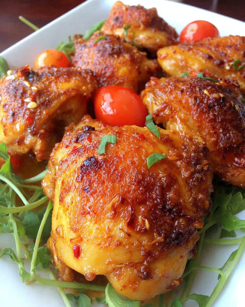Easy Aromatic Lemon Chili Chicken food shot