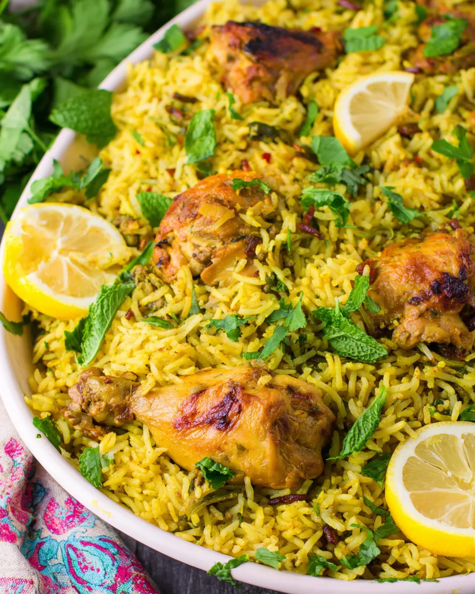 Classic Aromatic Saffron Chicken with Coconut Rice image