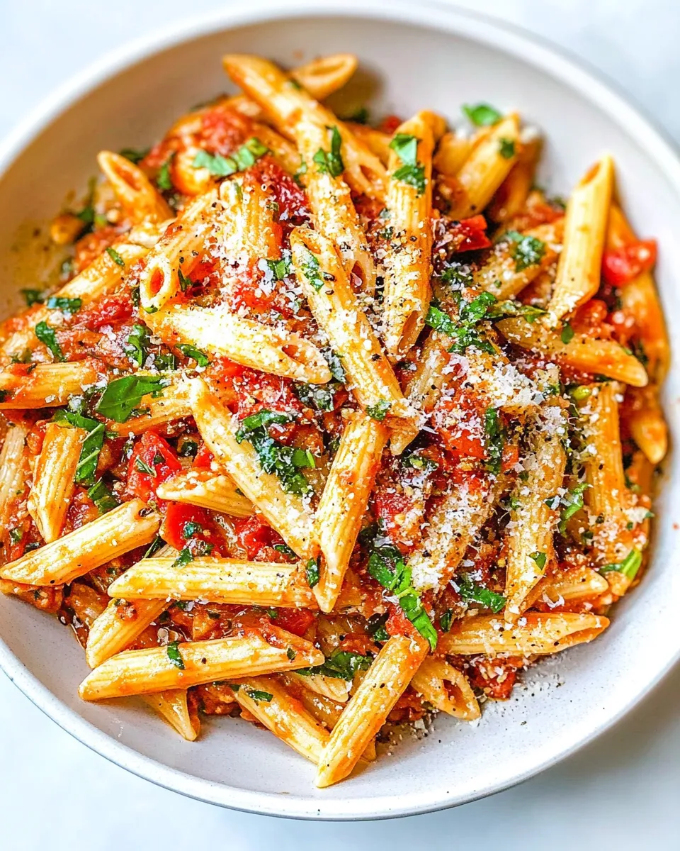 easy Arrabbiata Sauce with Penne picture