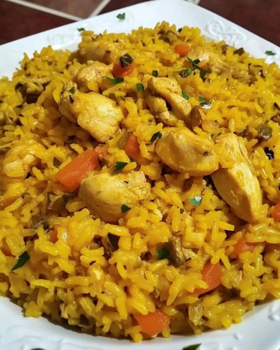 Classic Arroz Amarillo Con Pollo (Yellow Rice with Chicken) image