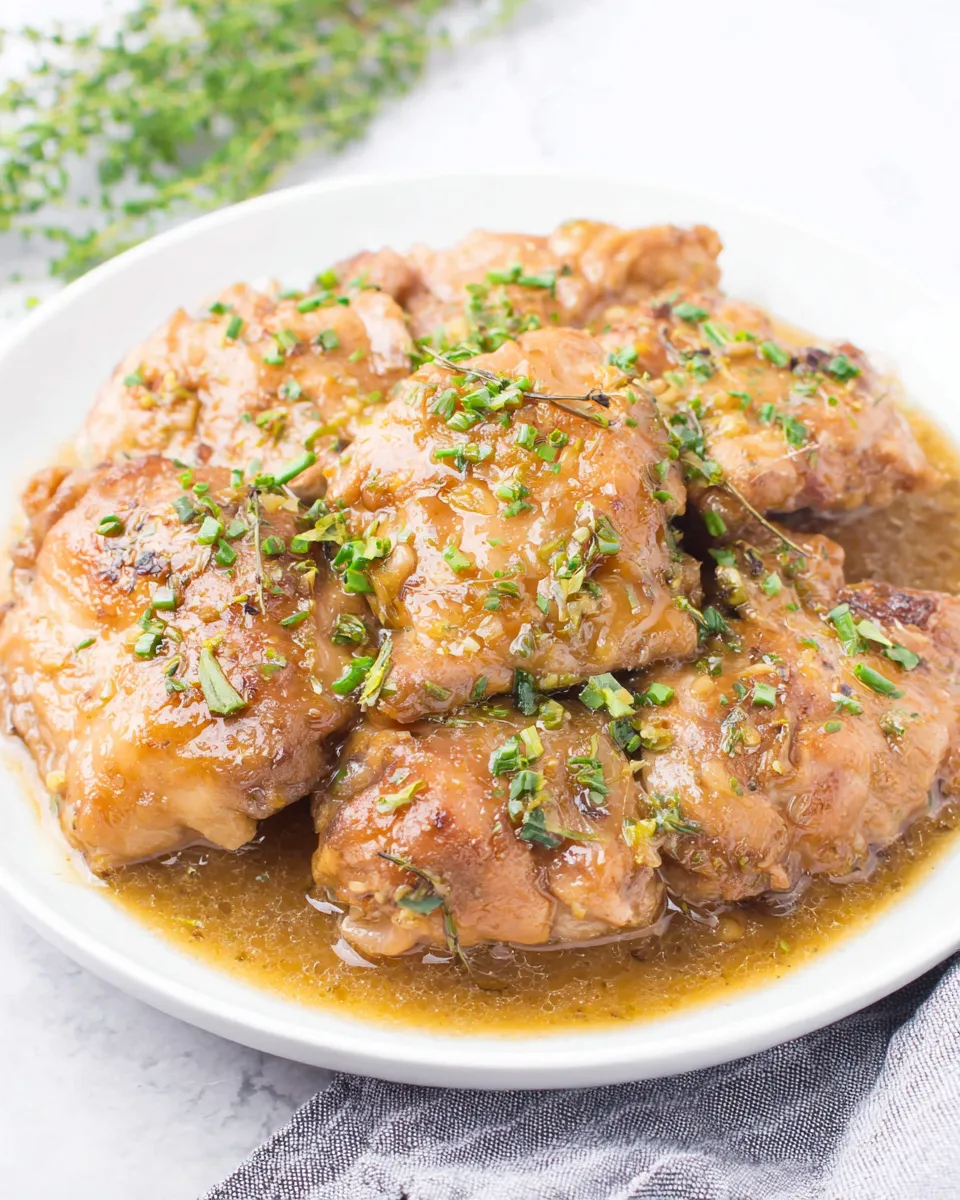 Easy Asian-Inspired Instant Pot Chicken Thighs recipe image