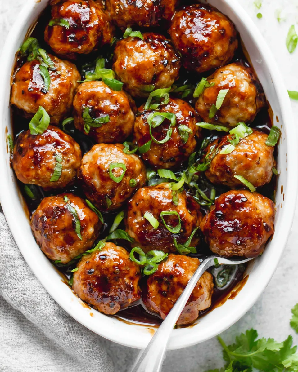 Homemade Asian Chicken Meatballs photo
