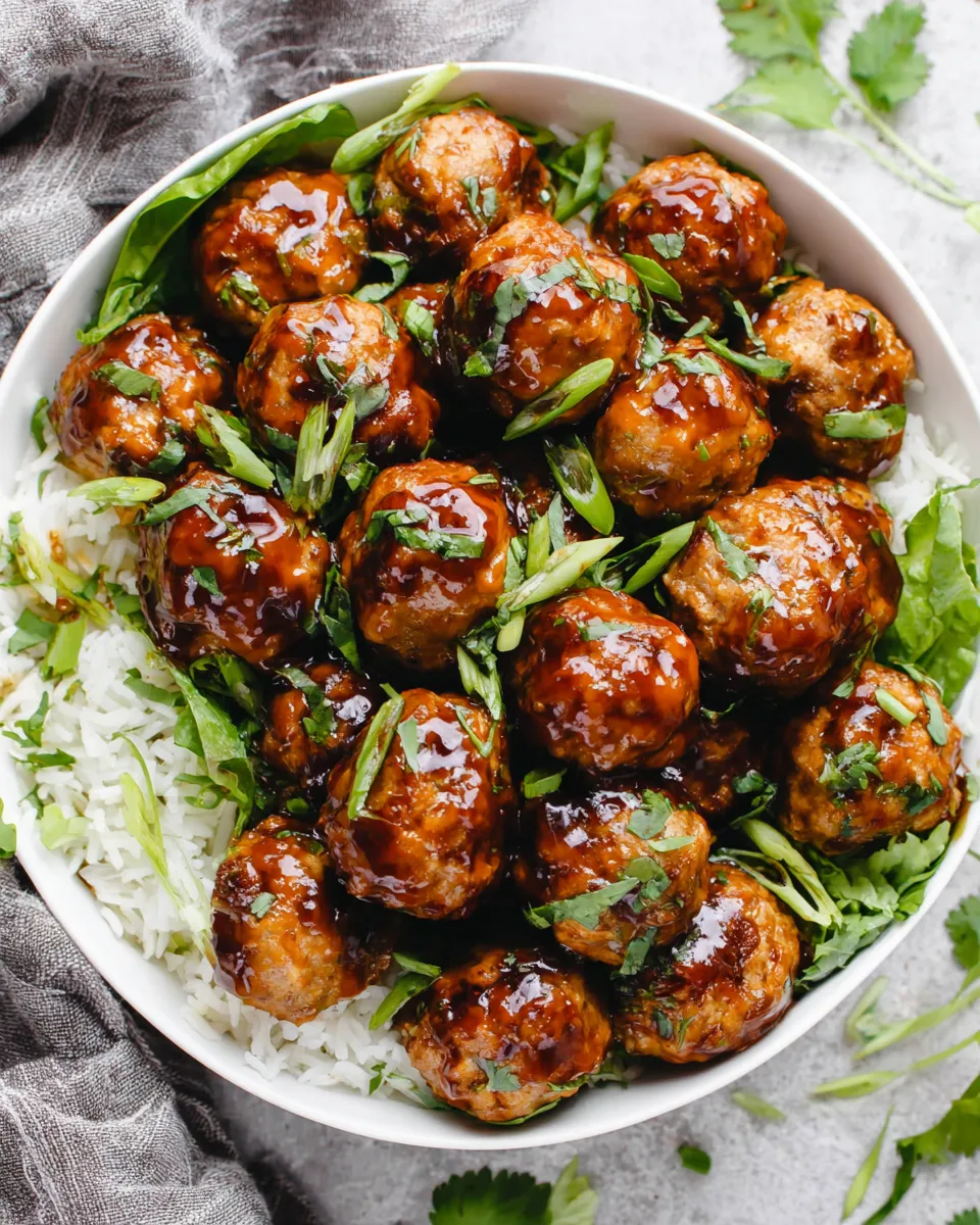 Classic Asian Chicken Meatballs image