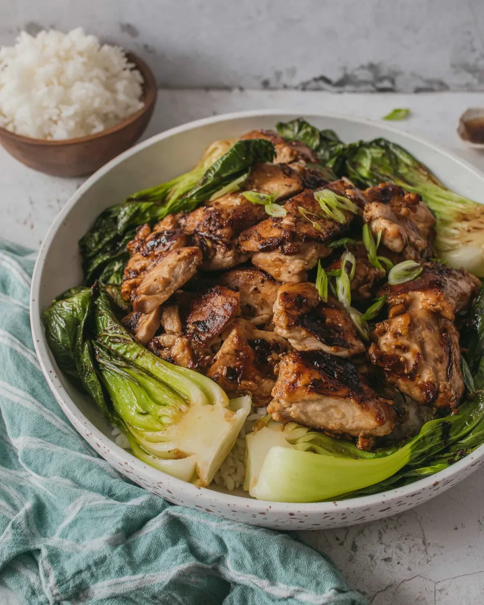 Homemade Asian Chicken Recipe (With Pak Choi) photo