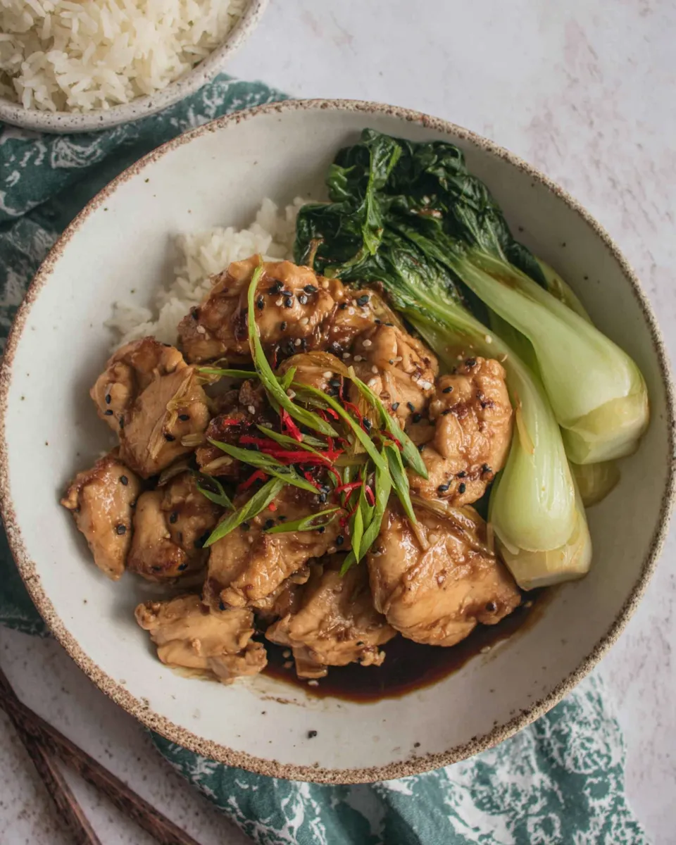 Easy Asian Chicken Recipe (With Pak Choi) recipe photo