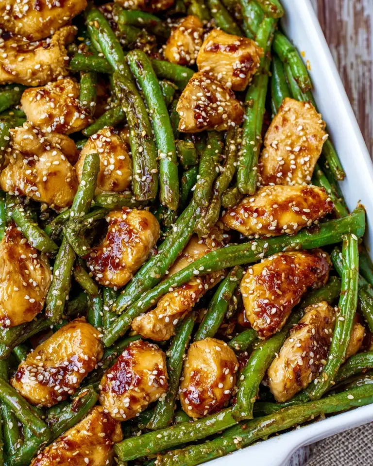 Homemade Asian Chicken and Green Beans recipe photo