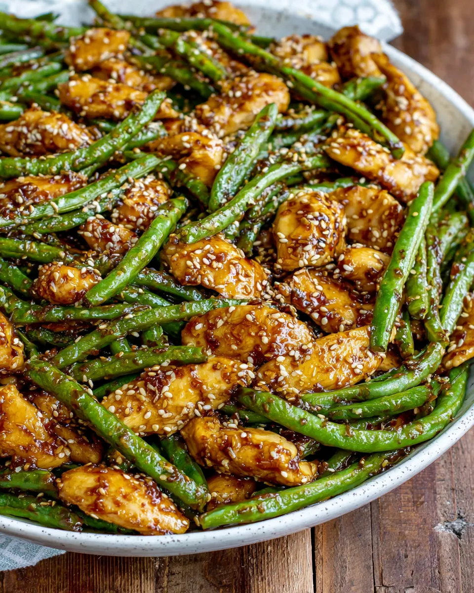 Classic Asian Chicken and Green Beans dish photo