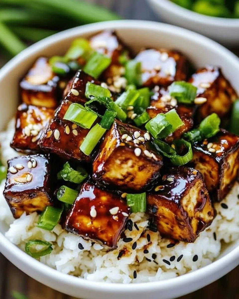 Delicious Asian Garlic Tofu dish photo