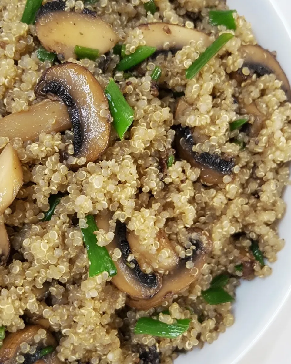 Classic Asian Toasted Quinoa with Mushrooms image