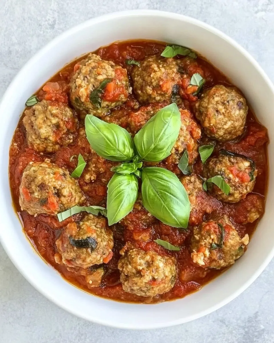 Delicious Aubergine Meatballs dish photo