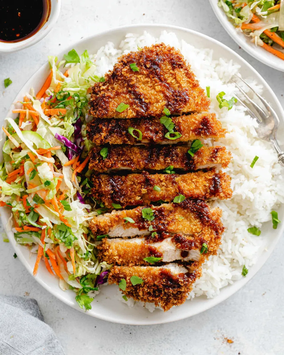 Easy Awesome Chicken Katsu food shot