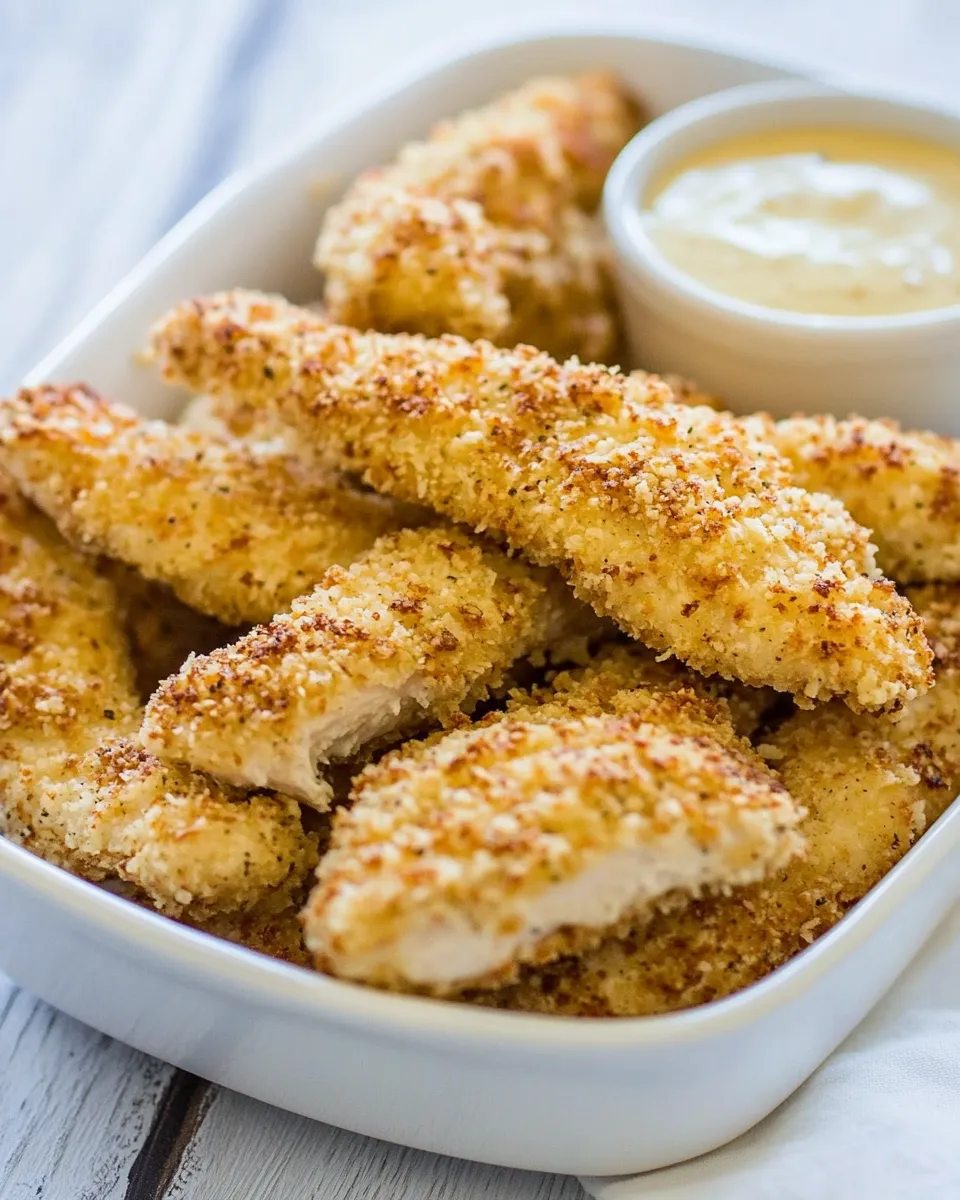 Easy Baked Breaded Chicken Strips Recipe recipe photo