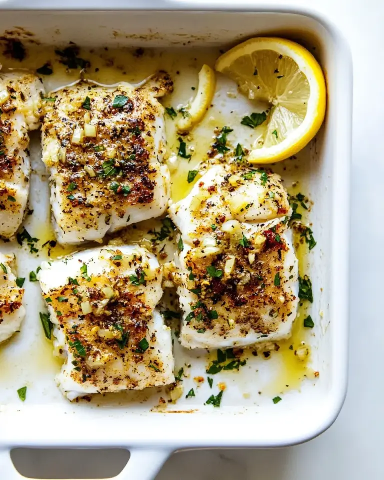 homemade Baked Cajun Garlic Butter Cod photo