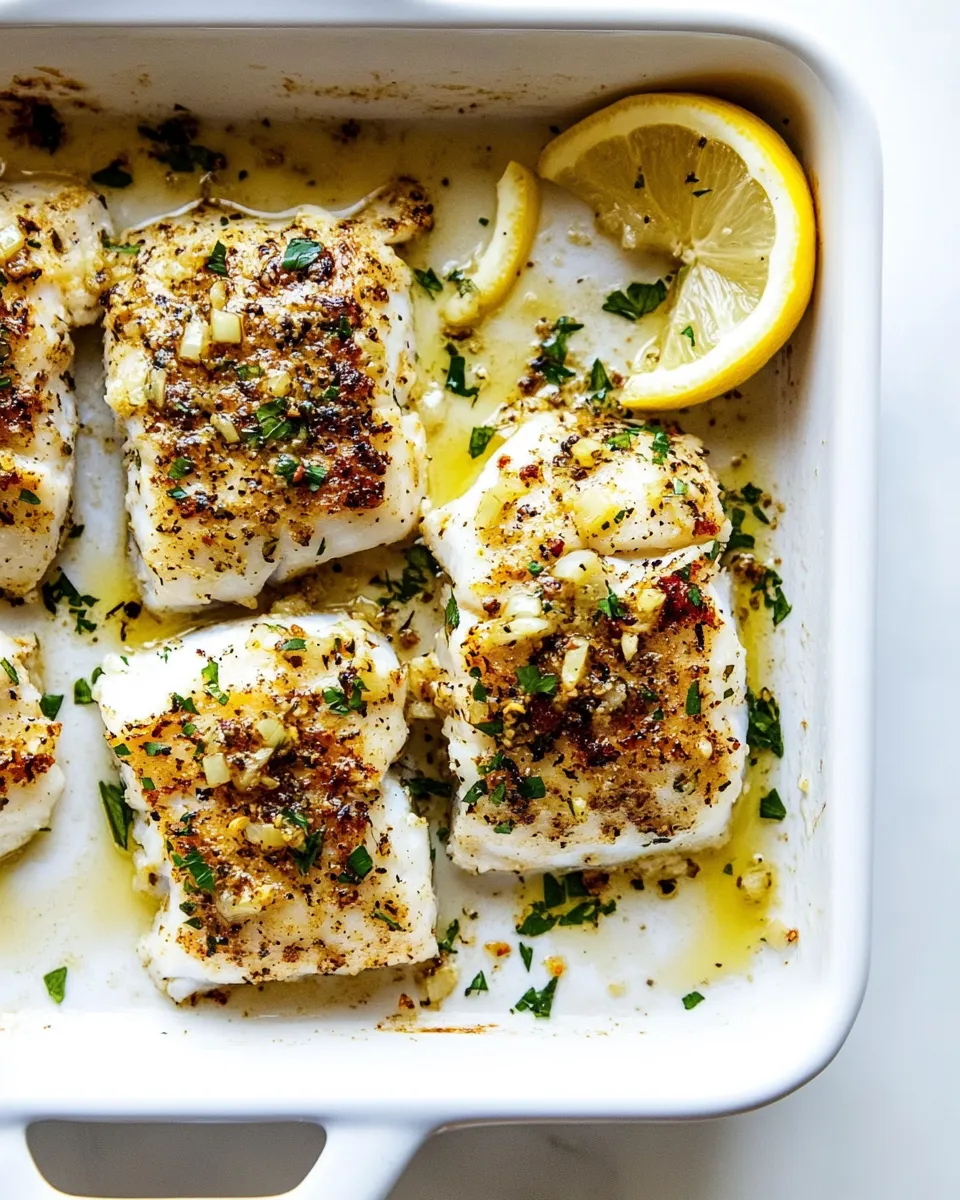 homemade Baked Cajun Garlic Butter Cod photo