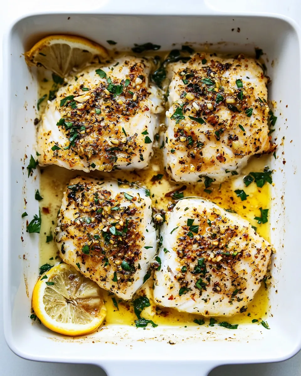 easy Baked Cajun Garlic Butter Cod picture
