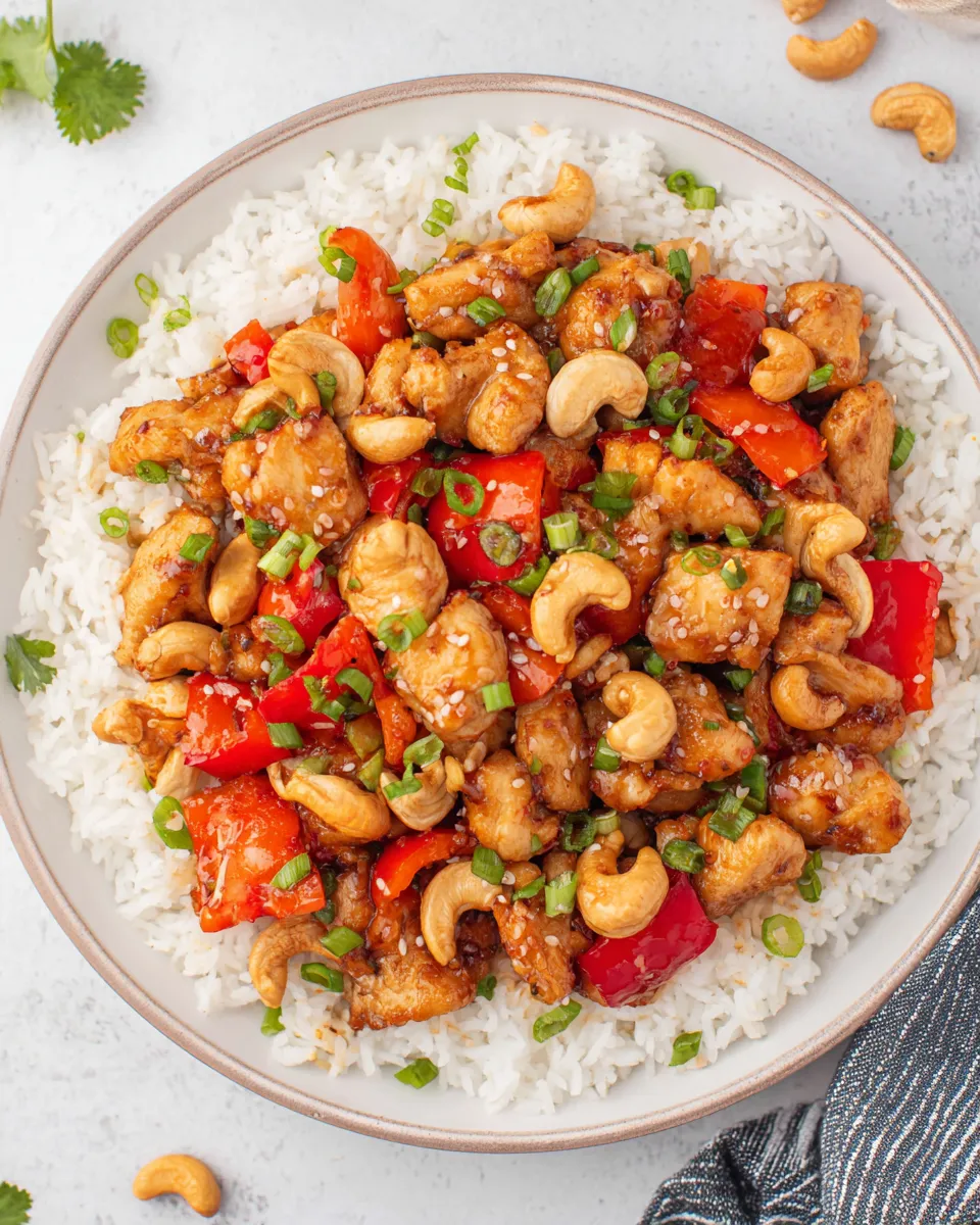 Classic Baked Cashew Chicken recipe image