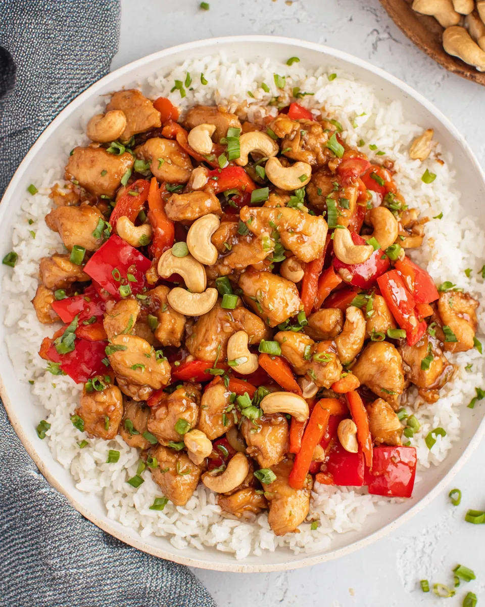 Easy Baked Cashew Chicken dish photo