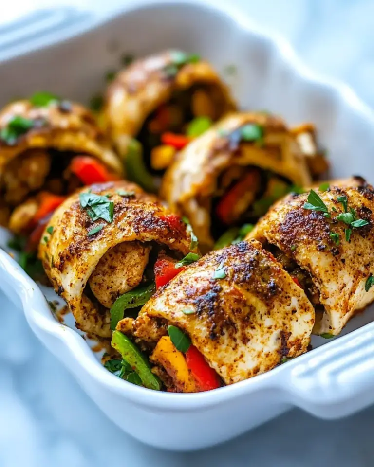Homemade Baked Chicken Fajita Roll-ups photo