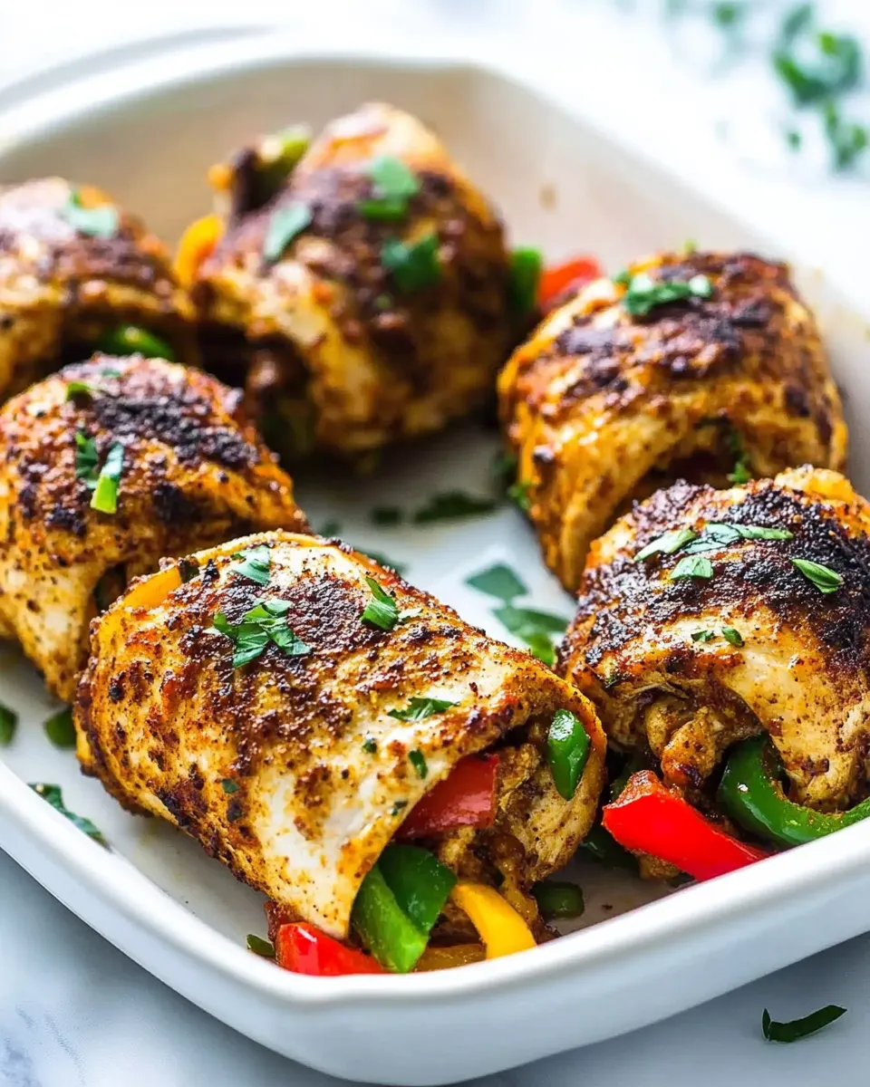Classic Baked Chicken Fajita Roll-ups image