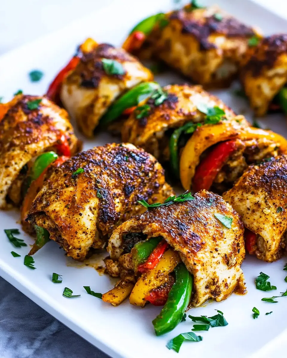 Easy Baked Chicken Fajita Roll-ups recipe photo