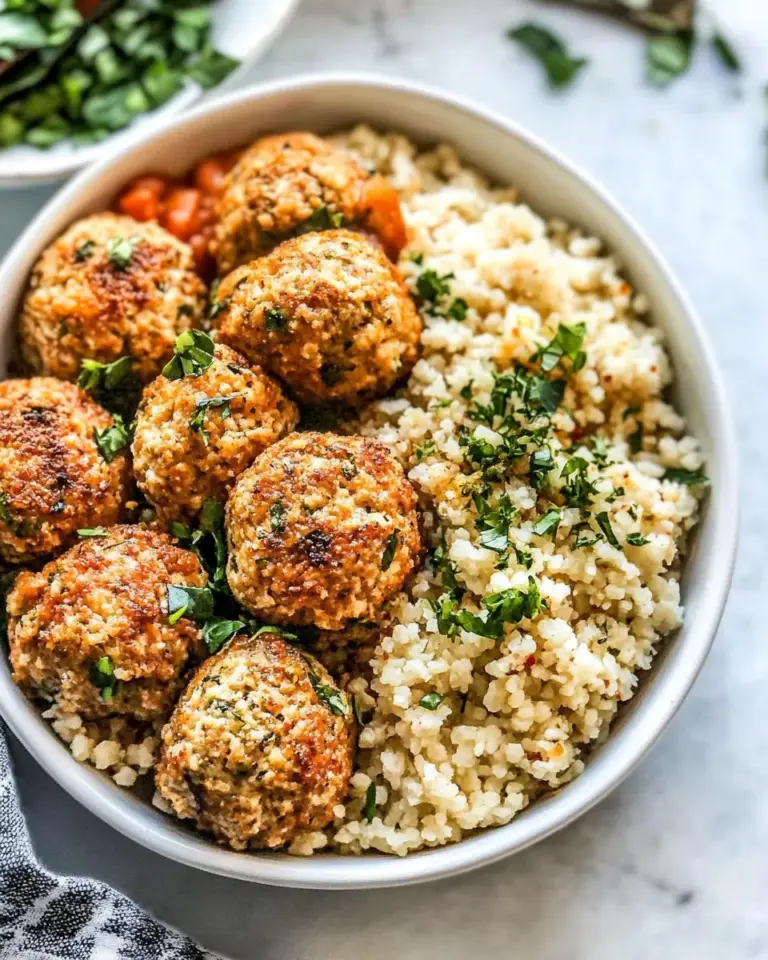 Homemade Baked Chicken Meatballs photo