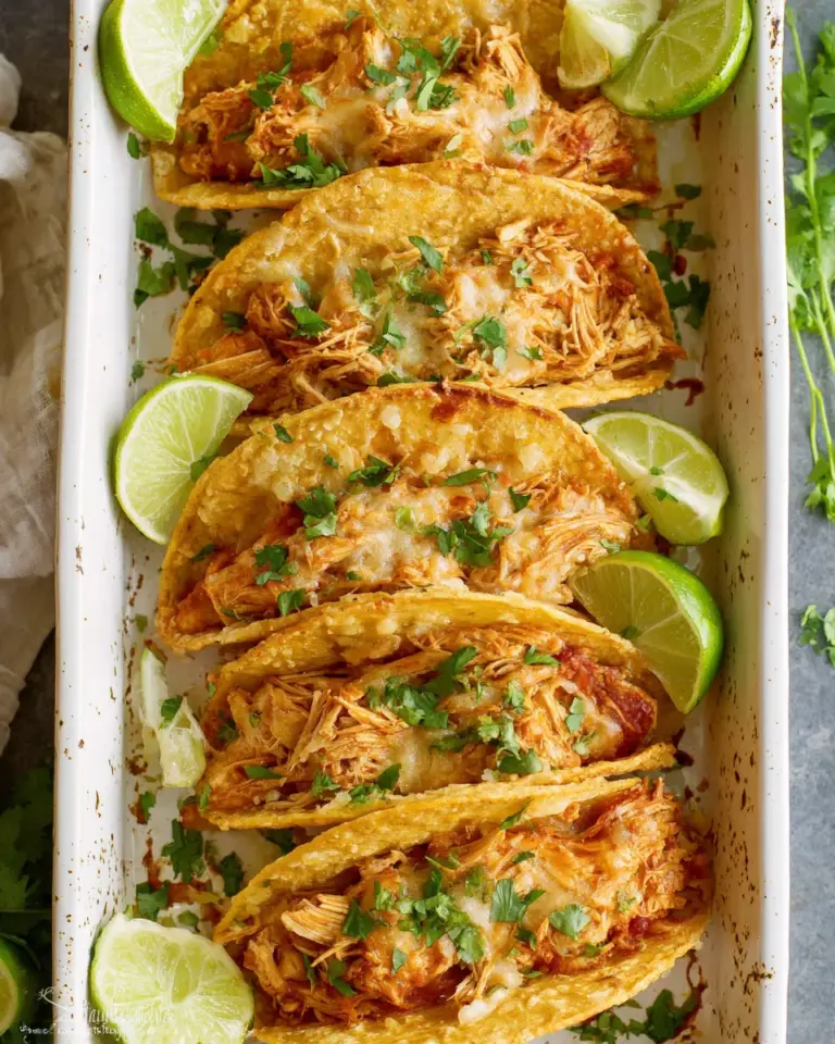 Homemade Baked Chicken Tacos photo