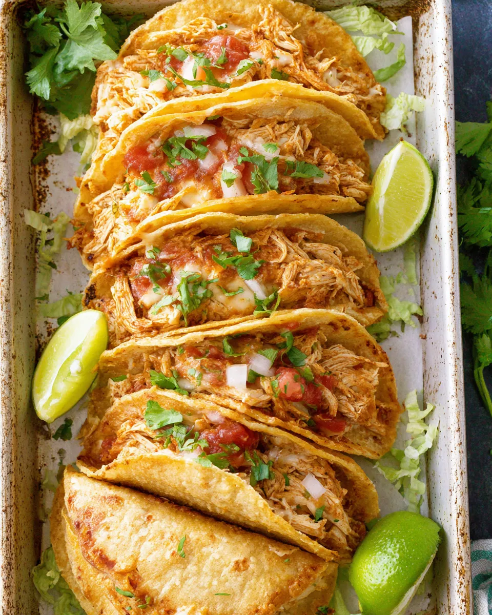 Easy Baked Chicken Tacos recipe photo