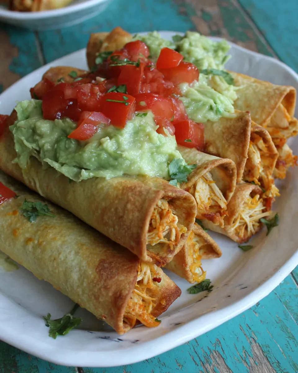 Classic Baked Chicken Taquitos image