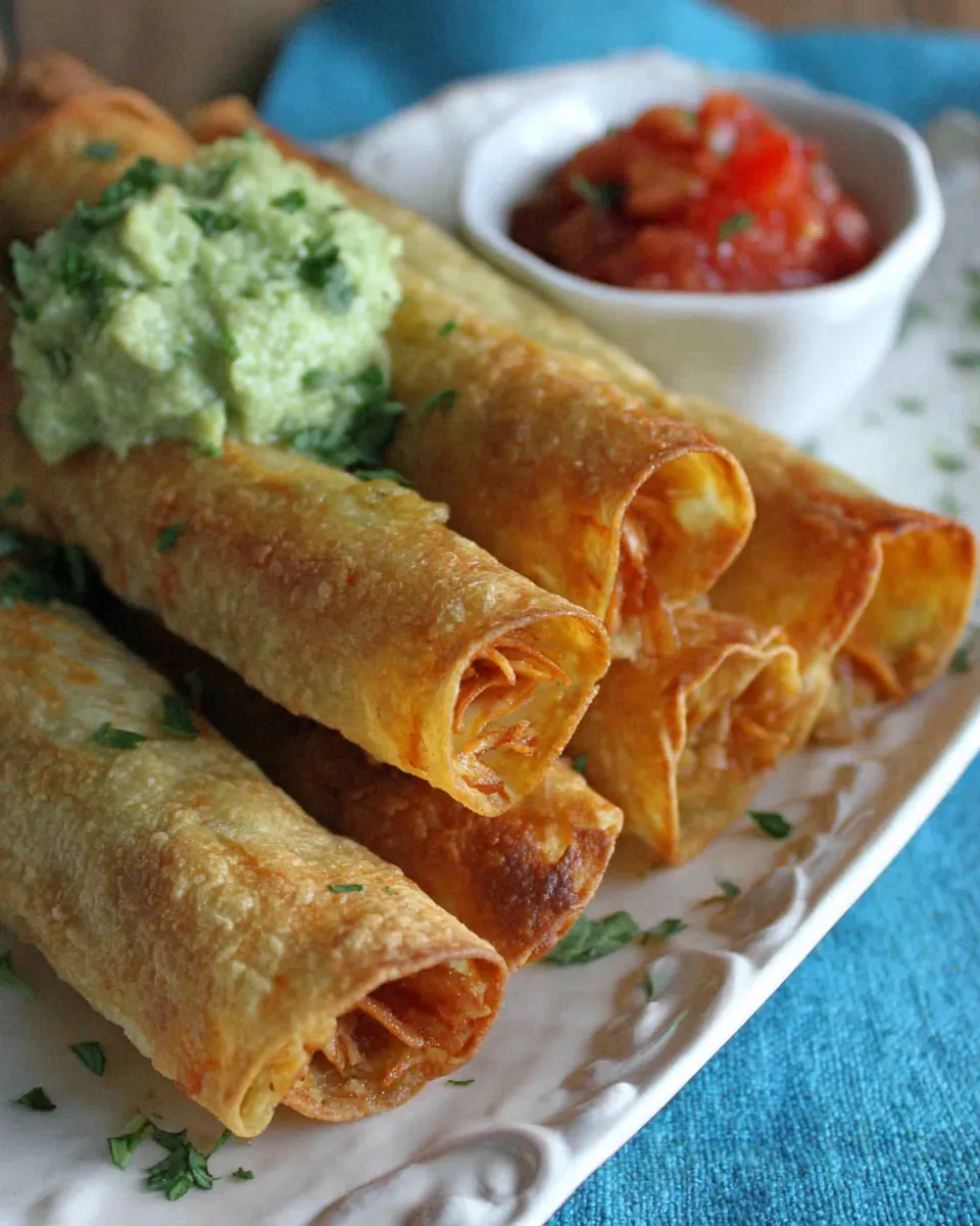Easy Baked Chicken Taquitos recipe photo