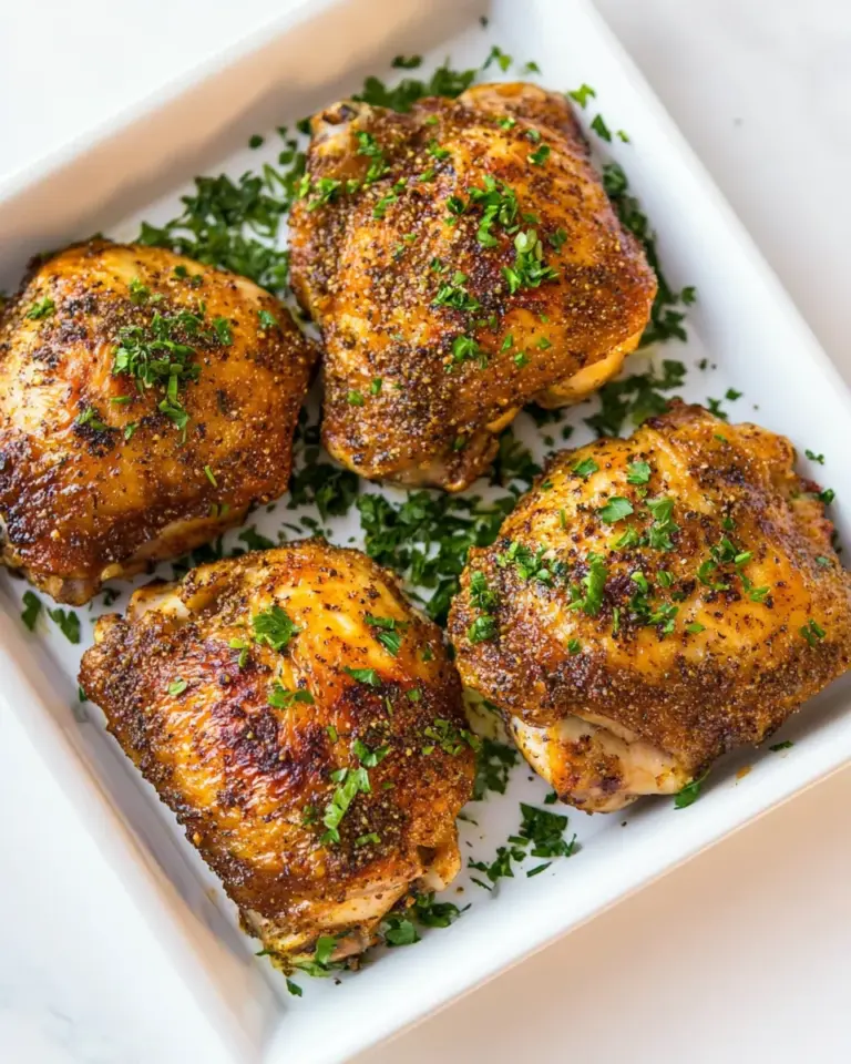 Homemade Baked Chicken Thighs photo