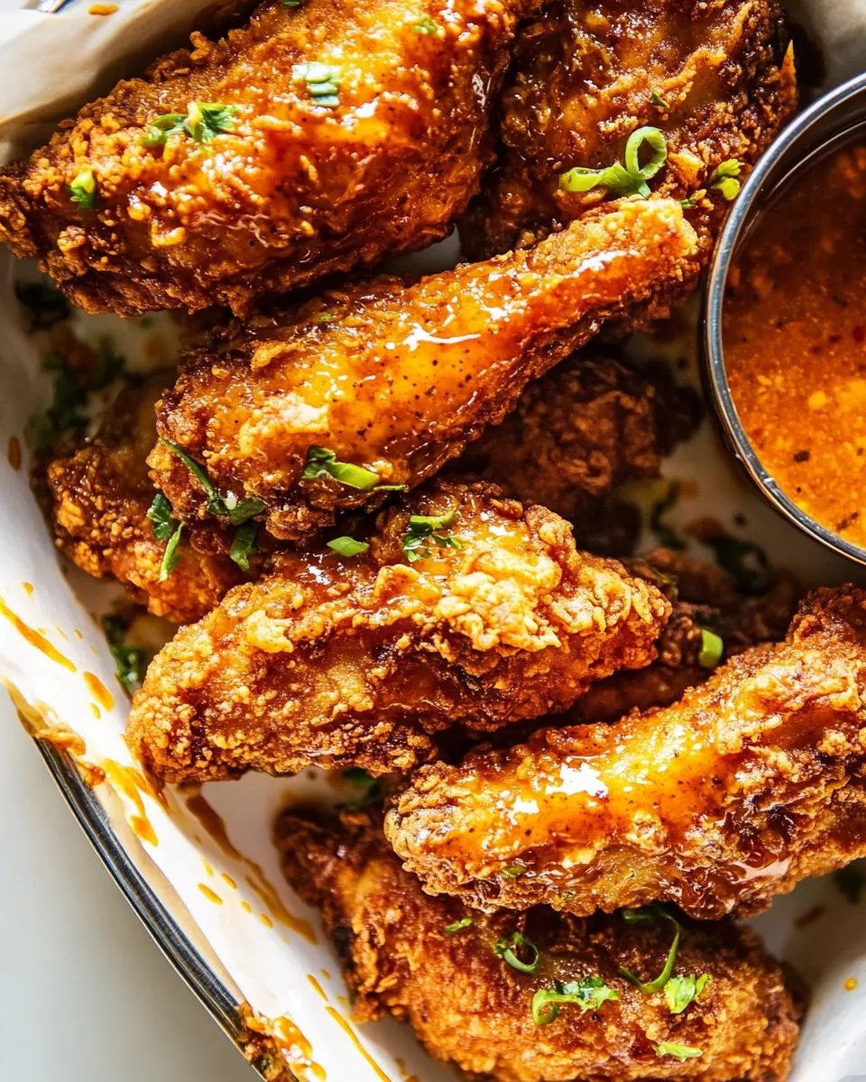 easy Baked Crispy Hot Honey Chicken Tenders. recipe image