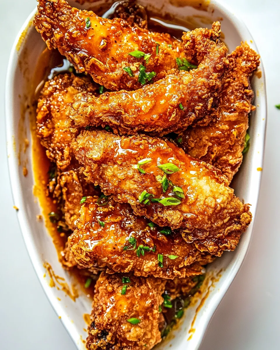 delicious Baked Crispy Hot Honey Chicken Tenders. dish photo