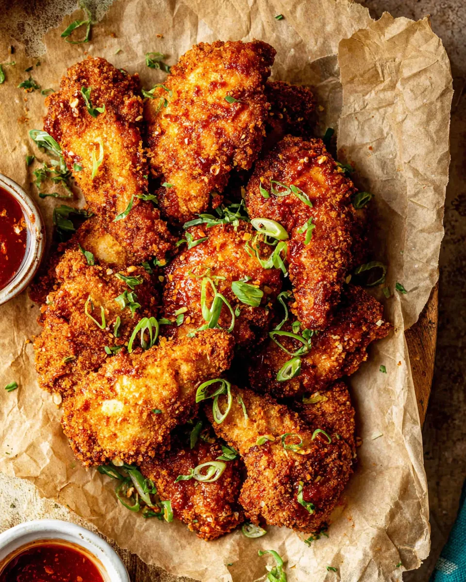 Classic Baked Crunchy Honey Buffalo Chicken. dish photo