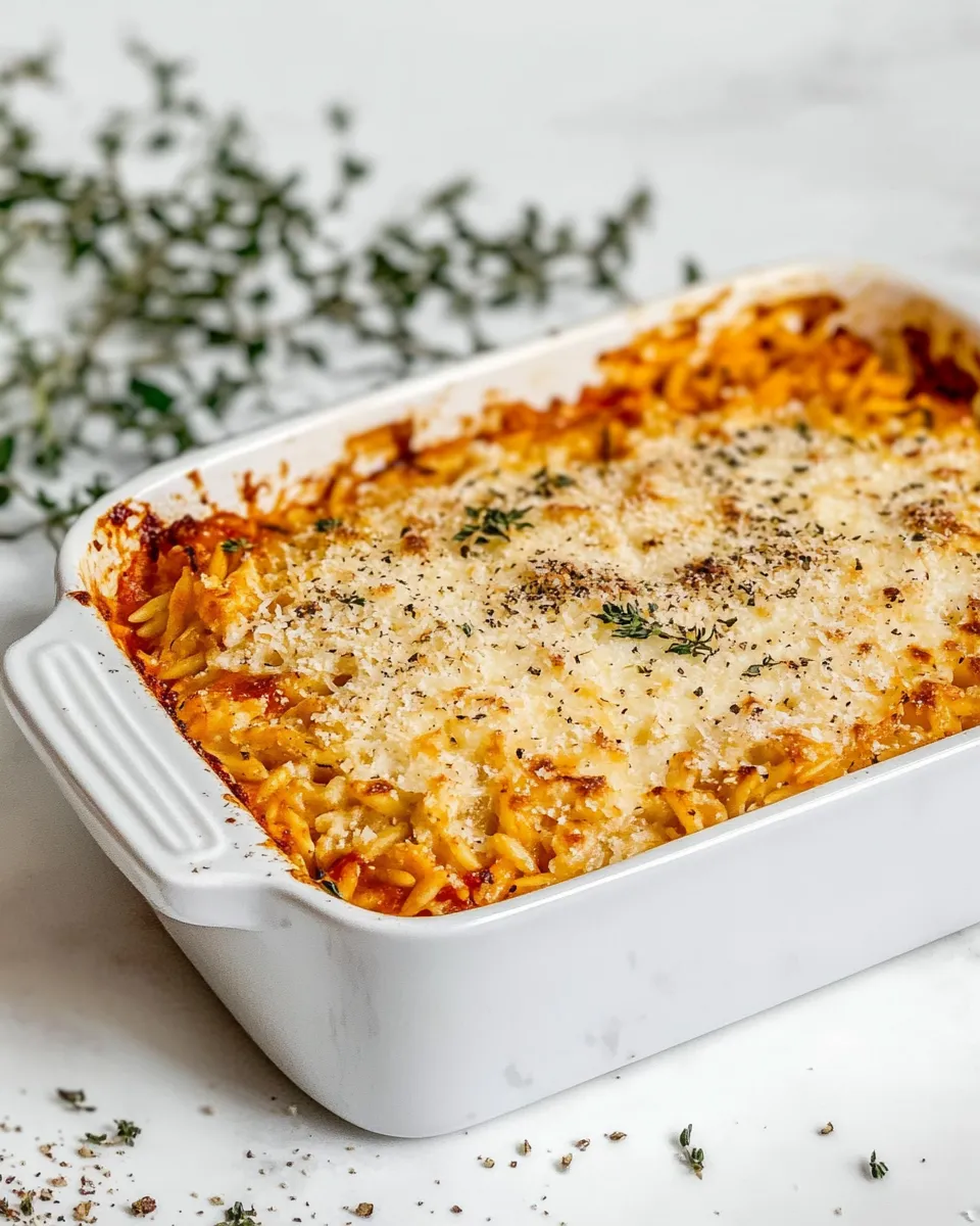 Classic Baked Orzo Recipe image