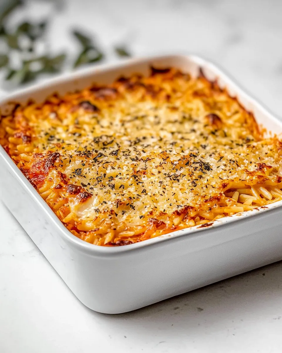 Delicious Baked Orzo Recipe dish photo