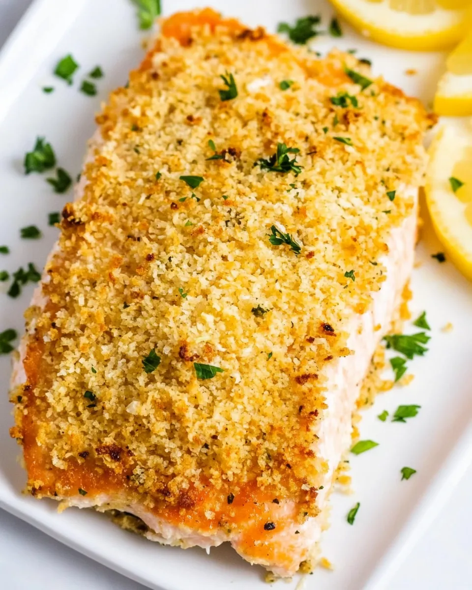 Easy Baked Panko Breaded Salmon picture